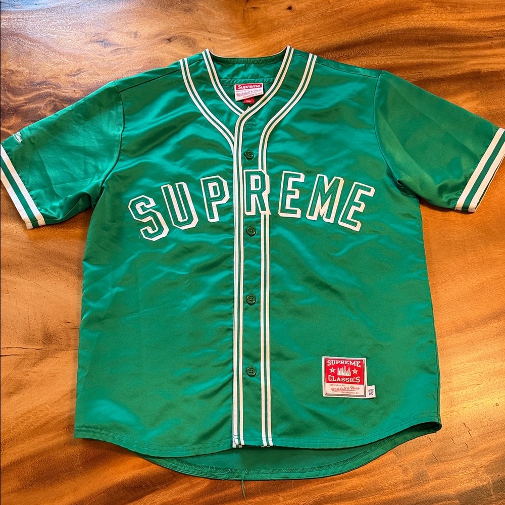 Supreme Green Jersey with White Accents